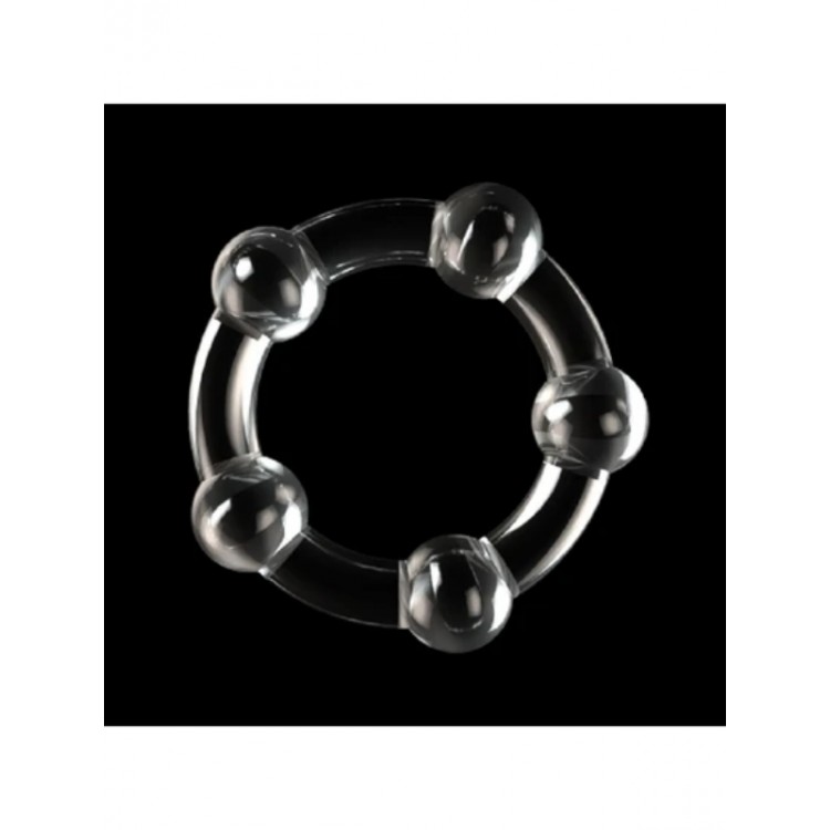 Boncuklu Penis Halkası Şeffaf Renk
