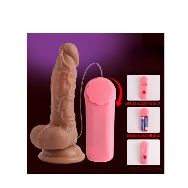 Censan 13.4 Cm Kablolu Kumandalı Dildo Vibratör