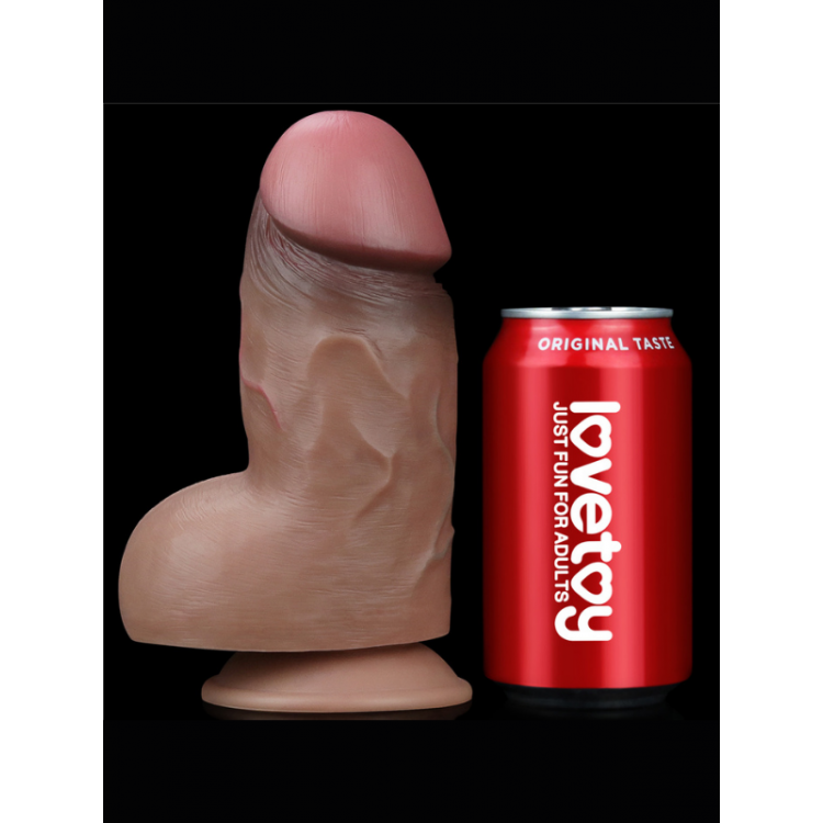 Censan 7.0 İnç Dual Layered Platinum Silicone Cock