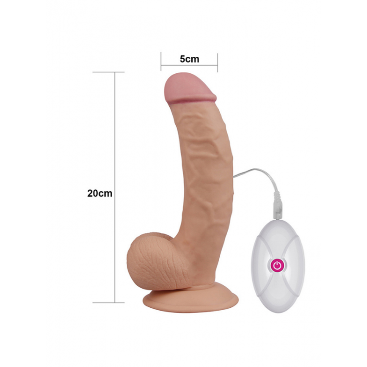 Censan 8.5 İnç The Ultra Soft Dude Vibrating Realistik Vibratör