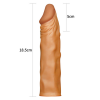 Censan Add 2" Pleasure X Tender Penis Sleeve Brown