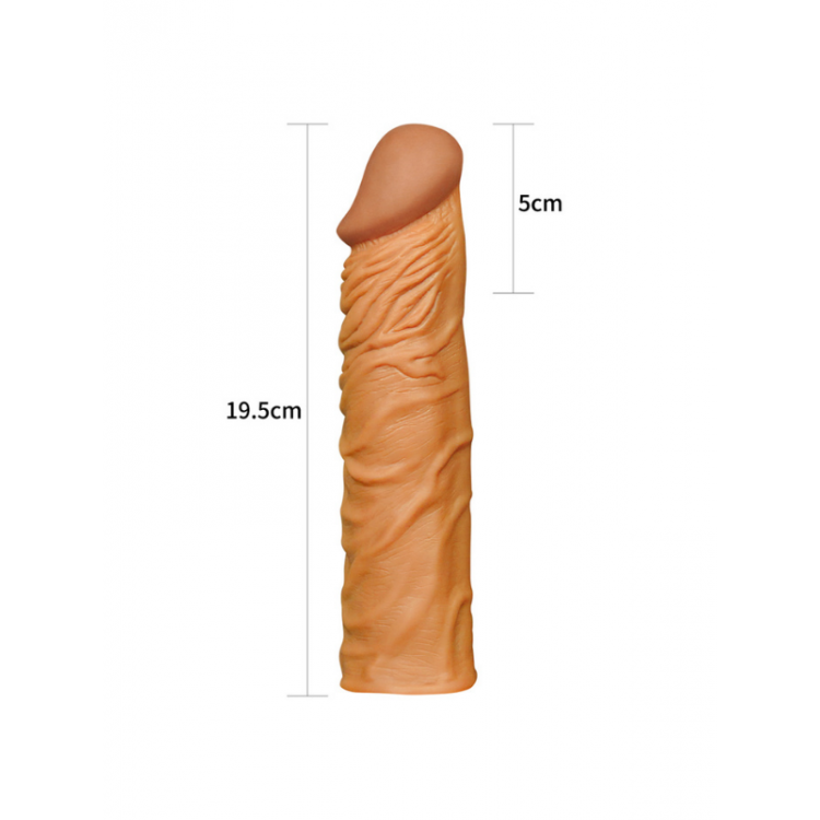 Censan Add 2" Pleasure X Tender Penis Sleeve Brown Censan Add 2" Pleasure X Tender Penis Sleeve Brown