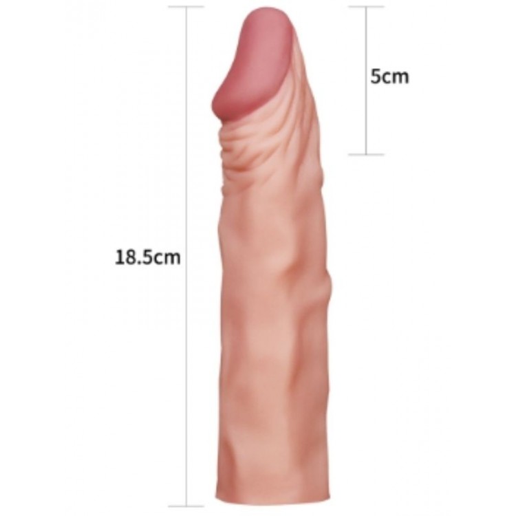 Censan Add 2" Pleasure X Tender Penis Sleeve Flesh
