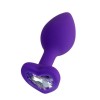 Censan Diamond Heart Anal Plug Mor 7 cm 18 g Censan Diamond Heart Anal Plug Mor 7 cm 18 g