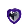 Censan Diamond Heart Anal Plug Mor 7 cm 18 g Censan Diamond Heart Anal Plug Mor 7 cm 18 g
