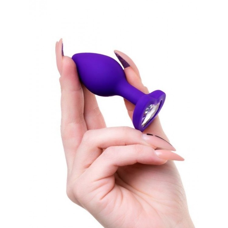 Censan Diamond Heart Anal Plug Mor 7 cm 18 g Censan Diamond Heart Anal Plug Mor 7 cm 18 g