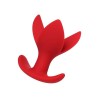Censan Flower Genişleyen Anal Plug Kırmızı 9 cm