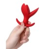 Censan Flower Genişleyen Anal Plug Kırmızı 9 cm