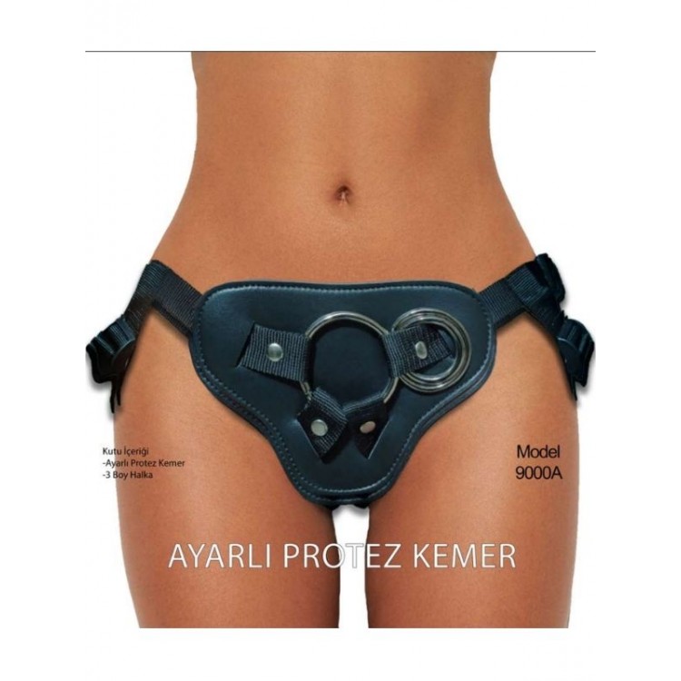 Censan Forjin Ayarlanabilir 3 Halkalı Belden Bağlama Kemeri Siyah