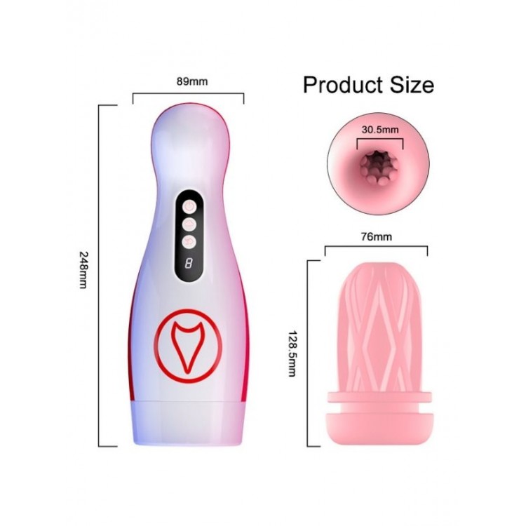 Censan FoxShow M50 – Vakumlu ve Titreşimli Şarjlı Oral Mastürbatör | 7 Fonksiyon | Su Geçirmez | USB Şarjlı Censan FoxShow M50 – Vakumlu ve Titreşimli Şarjlı Oral Mastürbatör | 7 Fonksiyon | Su Geçirmez | USB Şarjlı