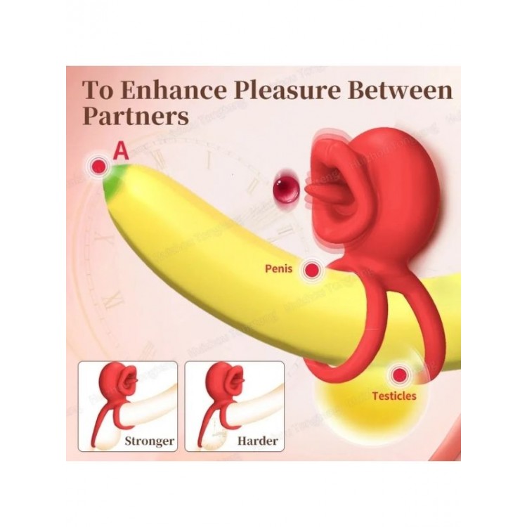 Censan G-Noktası Uyarımlı Dönen (swing) Haraketli Dilli Titreşimli Penis Halkası – Çift Yönlü Zevk Censan G-Noktası Uyarımlı Dönen (swing) Haraketli Dilli Titreşimli Penis Halkası – Çift Yönlü Zevk