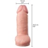 Censan Gerçekçi Tasarımlı Geniş Çaplı Silikon Dildo 24,5 cm