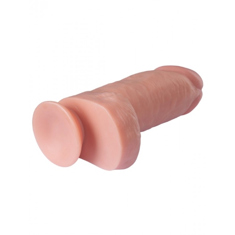 Censan Gerçekçi Tasarımlı Geniş Çaplı Silikon Dildo 24,5 cm