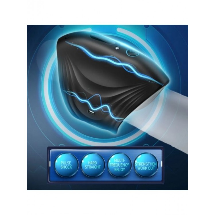 Censan Penis Massager Super Shock Glans Exerciser Titreşimli Mastürbatör