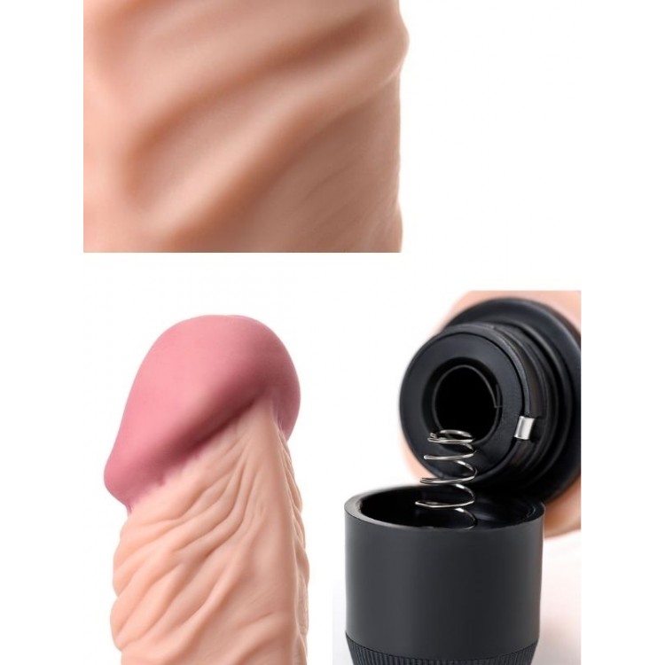CENSAN Rican Realistik Vibratör TPE Ten 22,5 cm CENSAN Rican Realistik Vibratör TPE Ten 22,5 cm