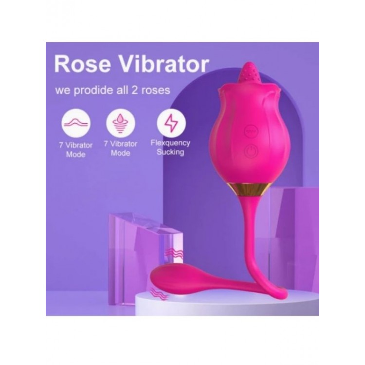 Censan Rose 2'si 1 Arada Dilli Gül Vibratör Censan Rose 2'si 1 Arada Dilli Gül Vibratör
