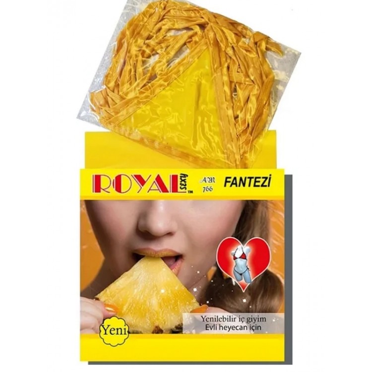 Censan Royal Yenilebilir Tanga Sütyen Ananas Aromalı