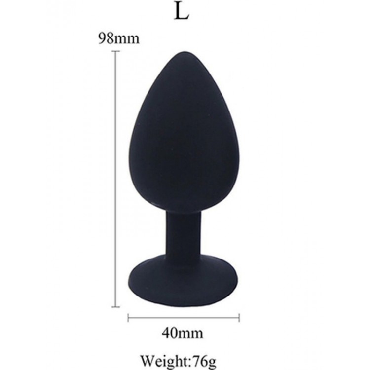 Censan Silikon Anal Tıkaç L Boy