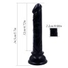 Censan Siyah Renk Gerçekçi 15CM Anal Dildo