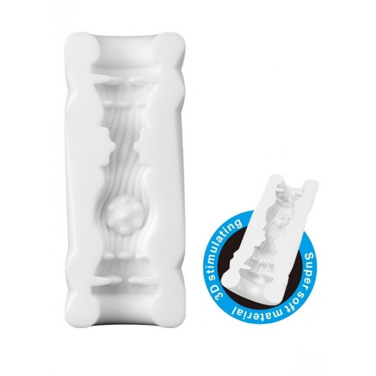 Censan Super Soft Material 3d Stimulating Kola Kutusu Şeklinde Mastürbatör Mavi