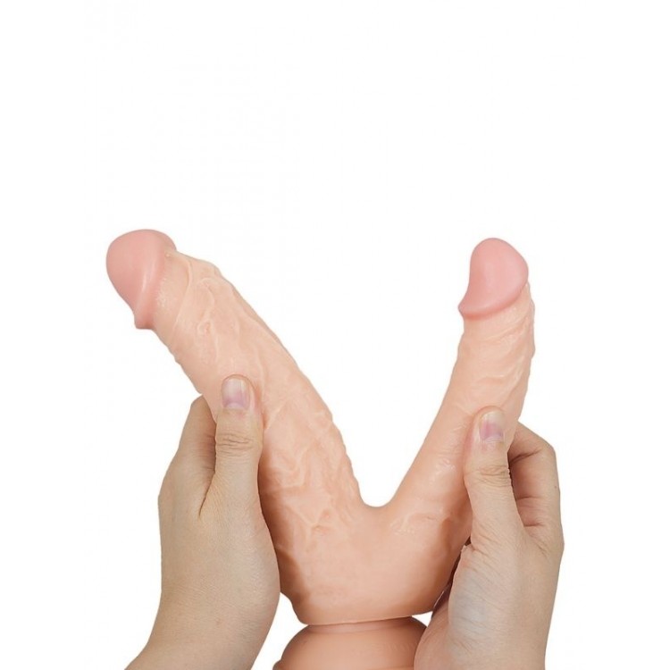 Censan Ten Rengi 20,5 cm Çift Taraflı Dildo Model No:1075