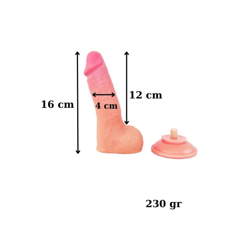 Censan Ultra Gerçekçi 16 Cm Kıkırdaklı Dildo
