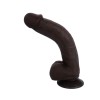 Censan Ultra Gerçekçi 24 Cm Model2 Brown Melez Kıkırdaklı Dildo
