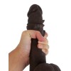 Censan Ultra Gerçekçi 24 Cm Model2 Brown Melez Kıkırdaklı Dildo