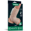 Censan Vibrating Drip Knights Ring with Scrotum Sleeve (Beyaz)