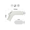 Censan Vibrating Drip Knights Ring with Scrotum Sleeve (Beyaz)