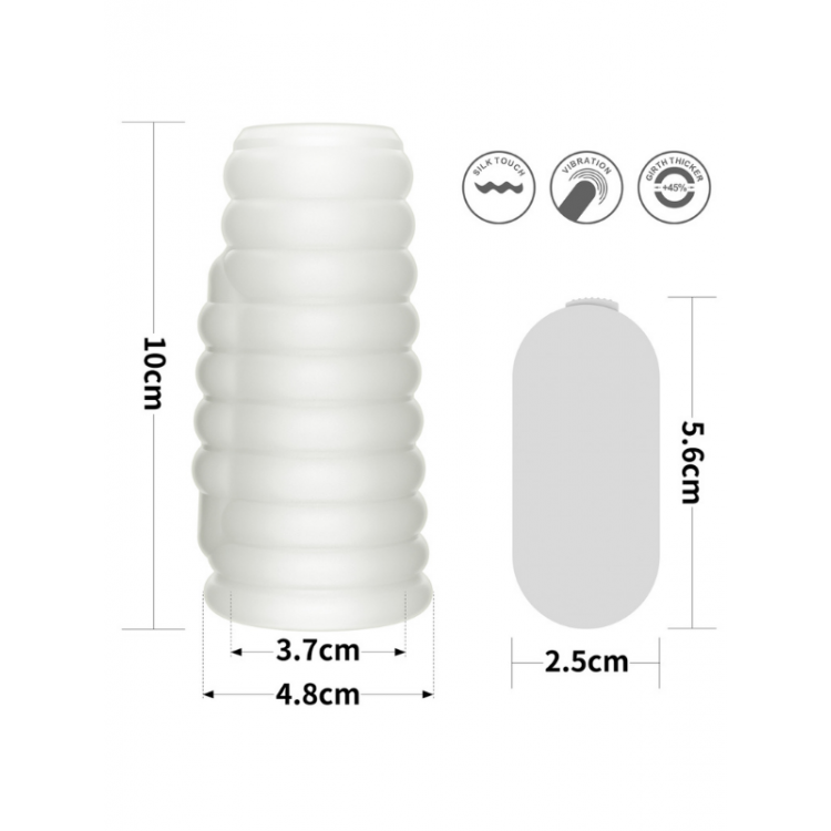 Censan Vibrating Wave Knights Ring (Beyaz)