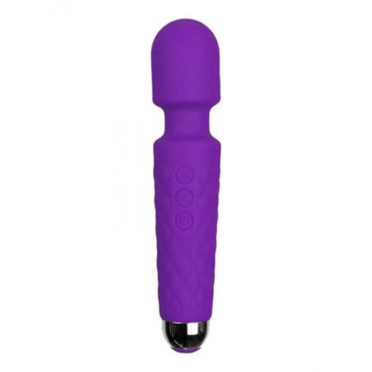 Female Wand Massager Şarjlı Vibratör - Mor Female Wand Massager Şarjlı Vibratör - Mor