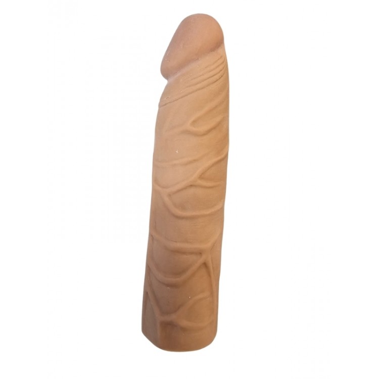 Gerçekçi Melez Penis Kılıfı Et Dokusunda 17 cm