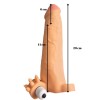Gerçekçi Penis Kılıfı Et Dokusunda Titreşimli Testis Geçmeli 20 cm