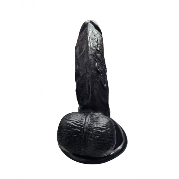 Gerçekçi Testisli Siyah Dildo 16 cm Gerçekçi Testisli Siyah Dildo 16 cm