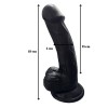 Gerçekçi Testisli Siyah Dildo 19 cm Gerçekçi Testisli Siyah Dildo 19 cm