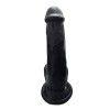Gerçekçi Testisli Siyah Dildo 19 cm Gerçekçi Testisli Siyah Dildo 19 cm