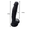 Gerçekçi Testisli Siyah Dildo 20 cm Gerçekçi Testisli Siyah Dildo 20 cm