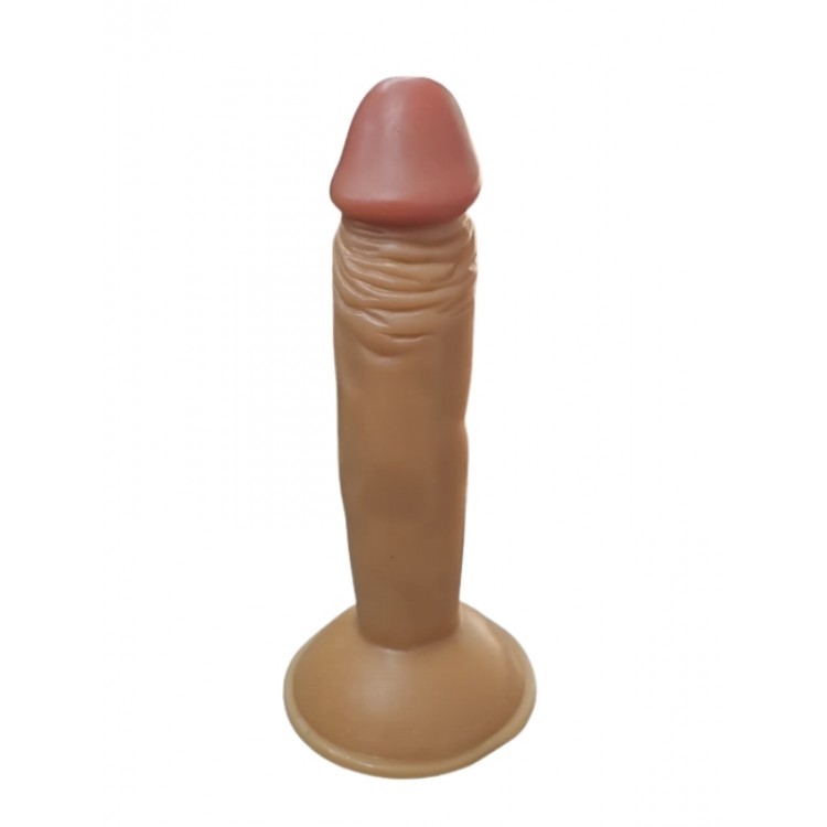 Gerçekçi Testissiz Melez Dildo 18 cm