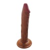 Gerçekçi Testissiz Melez Dildo 21 cm