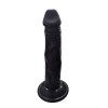 Gerçekçi Testissiz Siyah Dildo 21 cm