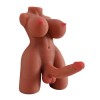 L-Join Gerçekçi 5.5 Kg Brown (Melez) Yarım Vücut Trans Vajina Mastürbatör Dildo
