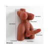 L-Join Gerçekçi 5.5 Kg Brown (Melez) Yarım Vücut Trans Vajina Mastürbatör Dildo