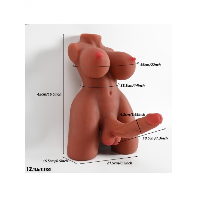 L-Join Gerçekçi 5.5 Kg Brown (Melez) Yarım Vücut Trans Vajina Mastürbatör Dildo L-Join Gerçekçi 5.5 Kg Brown (Melez) Yarım Vücut Trans Vajina Mastürbatör Dildo