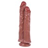 Noctis 26,5cm Kahverengi Çiftli Dildo No:111