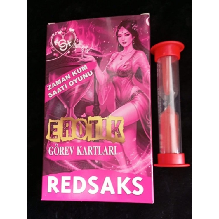 RedSaks Zaman Kum Saati Çiftler Oyunu – 1 Dakikalık Tutku ve Eğlence Görev Kartlarıyla Romantik Oyun Seti