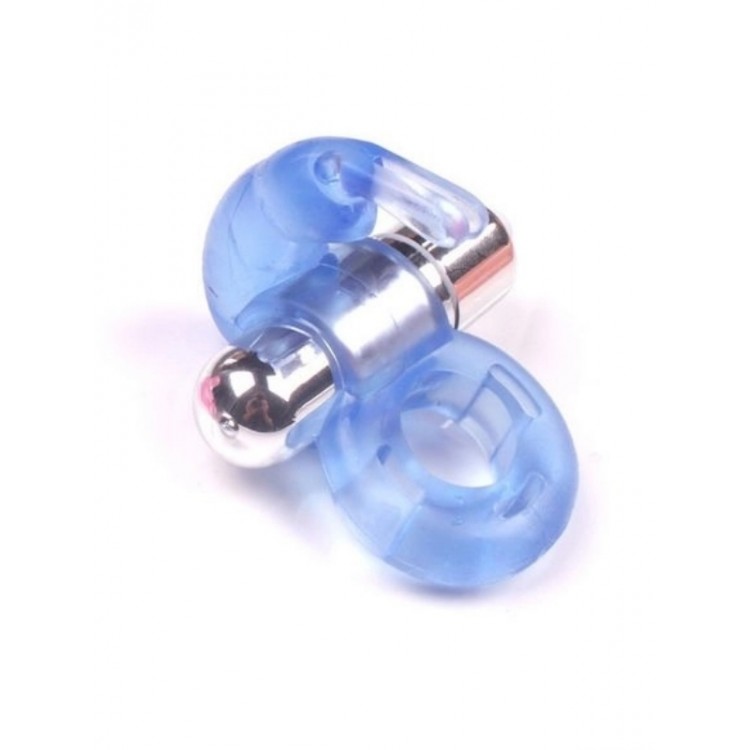 Titreşimli Tavşan Kulaklı Penis Halkası – Klitoral Uyarım ve Performans Destekleyici Mavi