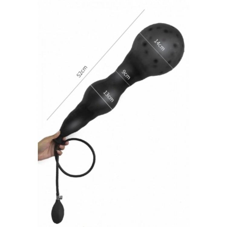 Premium Şişirilebilir Anal Plug Seti – Pompalı Hava Basınçlı Silikon Anal Tıkaç