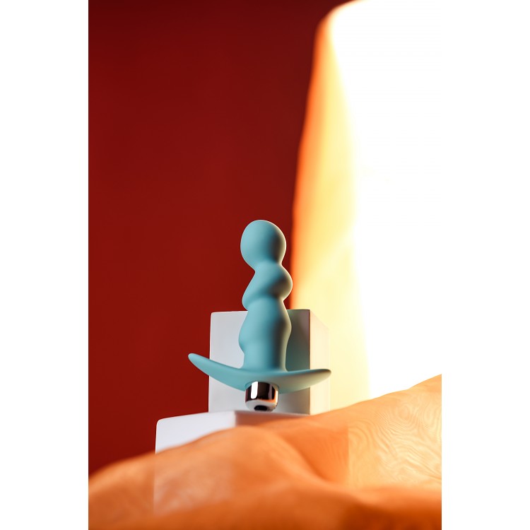 ToDo by Toyfa Bland anal vibratör, silikon, mavi, 12 cm, Ø 2,8 cm