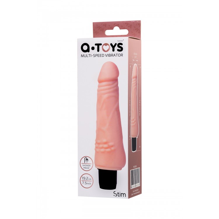 A-Toys by TOYFA Stim Realistik Vibratör, TPE,Ten , 19,2 cm A-Toys by TOYFA Stim Realistik Vibratör, TPE,Ten , 19,2 cm